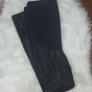 SPANX faux leather maternity leggings